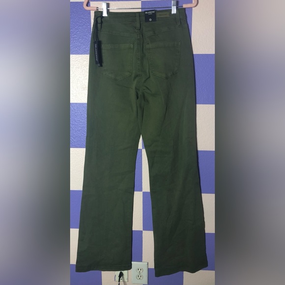 NWT Blank NYC The Delancey Wide Leg Pant in Green - Size 28 - Picture 2 of 4